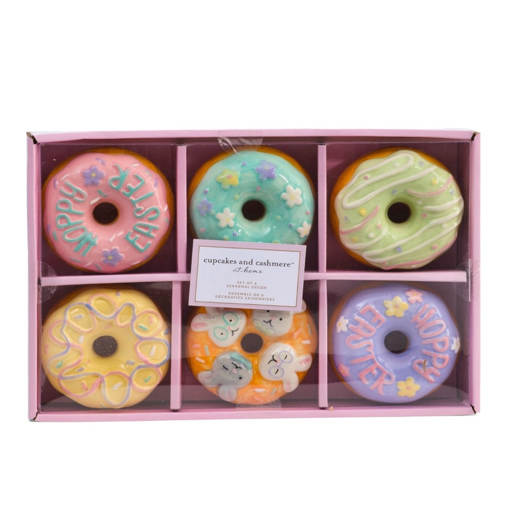 NEW Cupcakes and Cashmere 6 piece Easter donuts